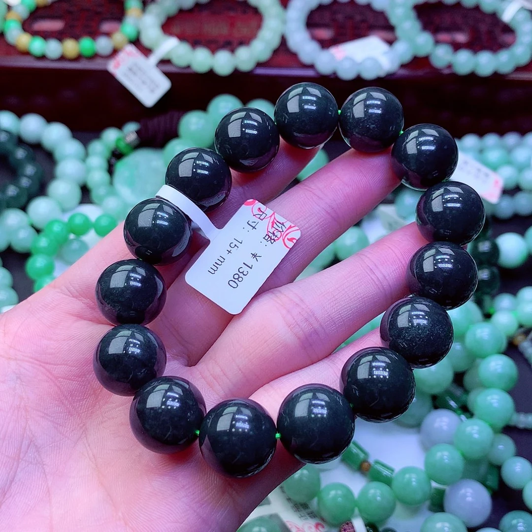 翡翠未镶嵌毛衣链