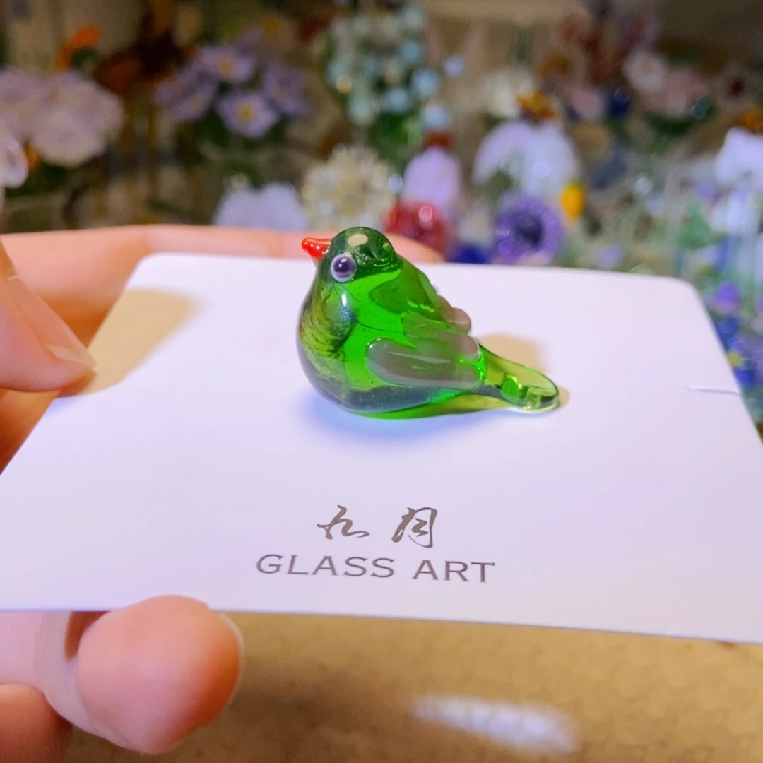琉璃手工艺品小鸟