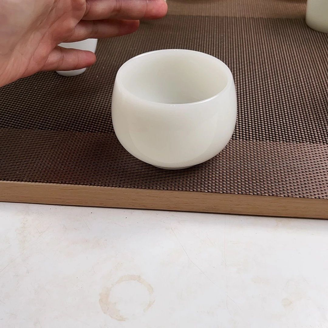 瓷片皙白玉瓷主人杯100cc