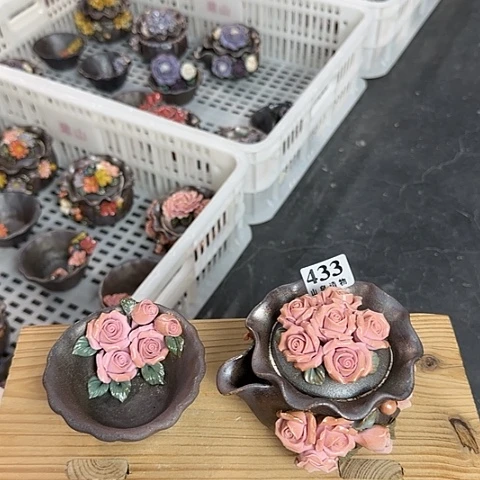 不***君山泉造物手工制作柴烧433一套