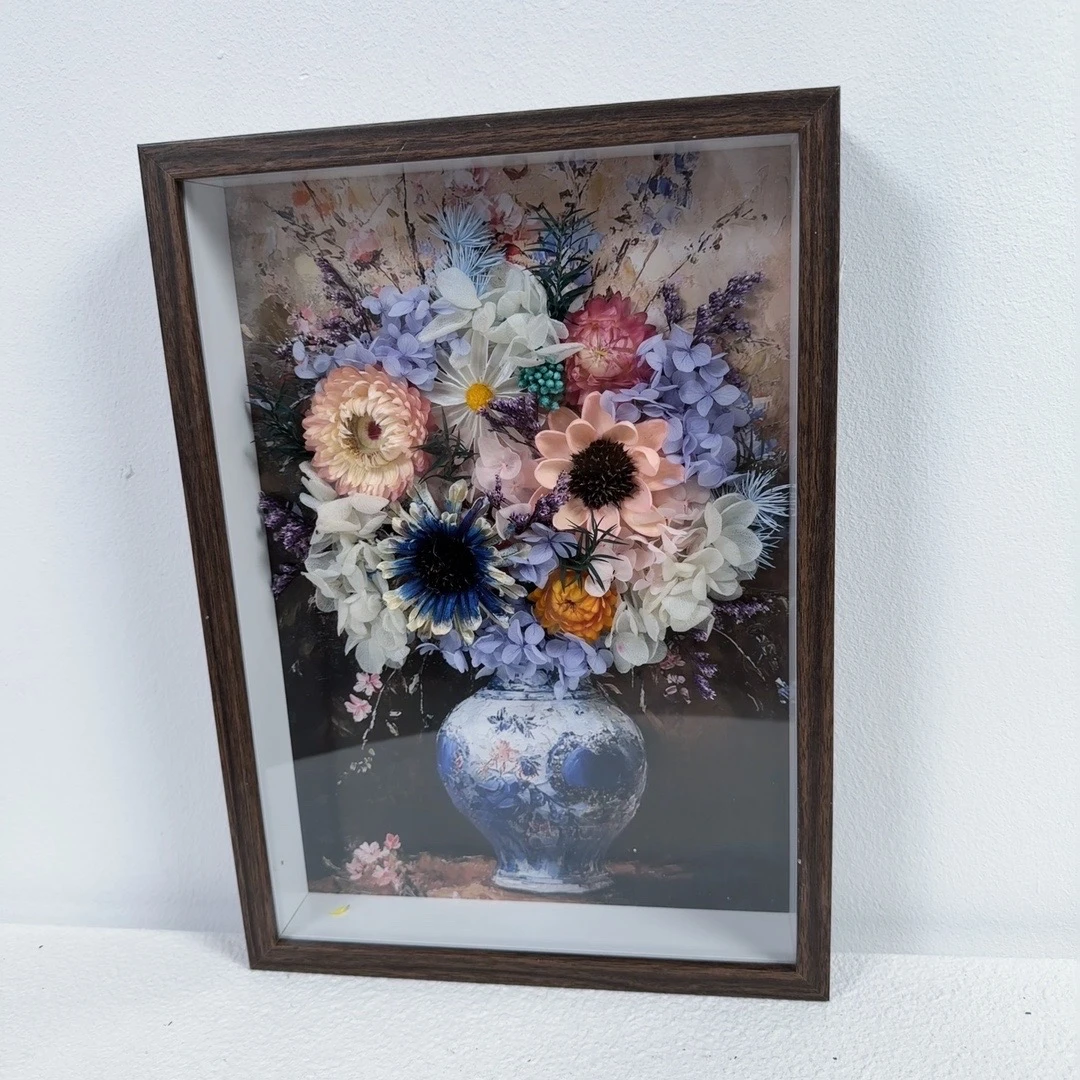 油画风干花相框（高31cm宽23cm）