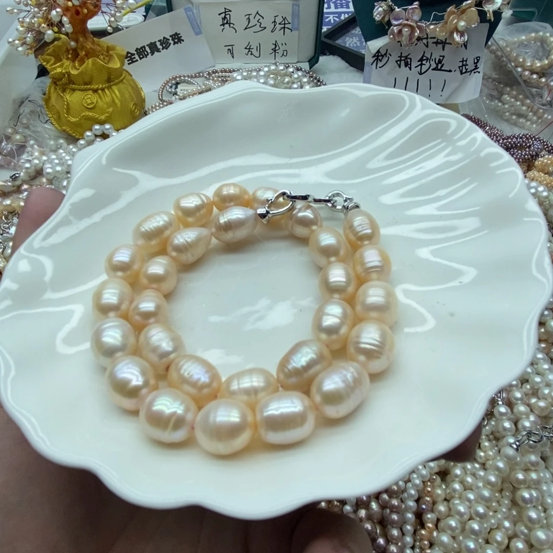 沐***洋天然淡水珍珠无人工干预银S925镶嵌淡水珍珠