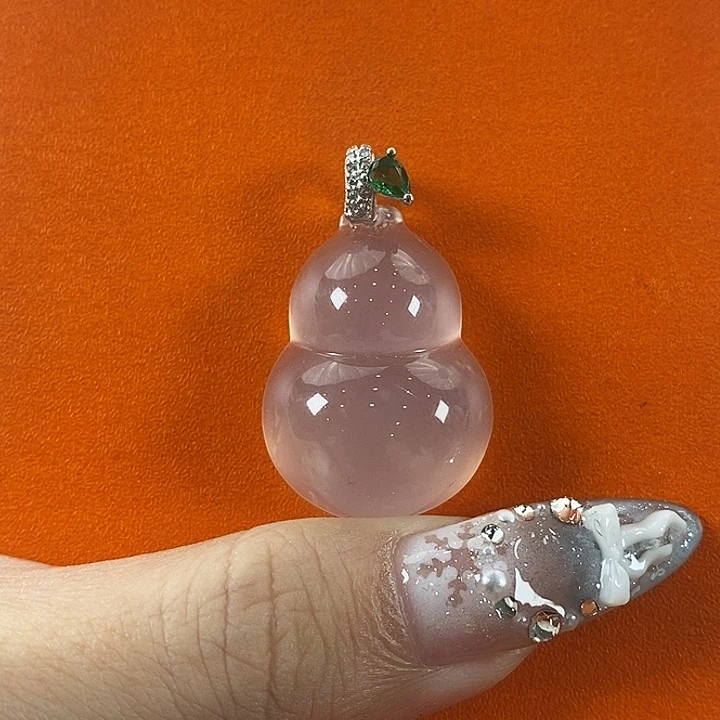 石英质玉银S925镶嵌颈饰