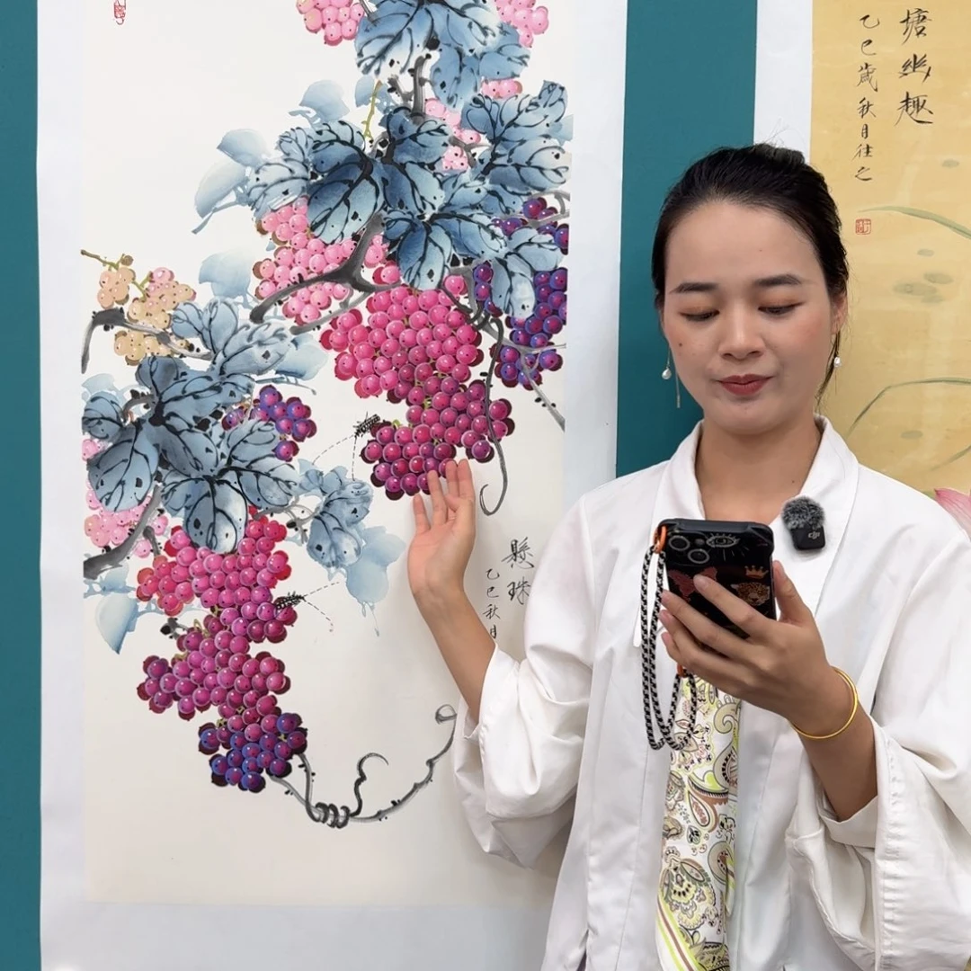 国画国画作品山水花鸟