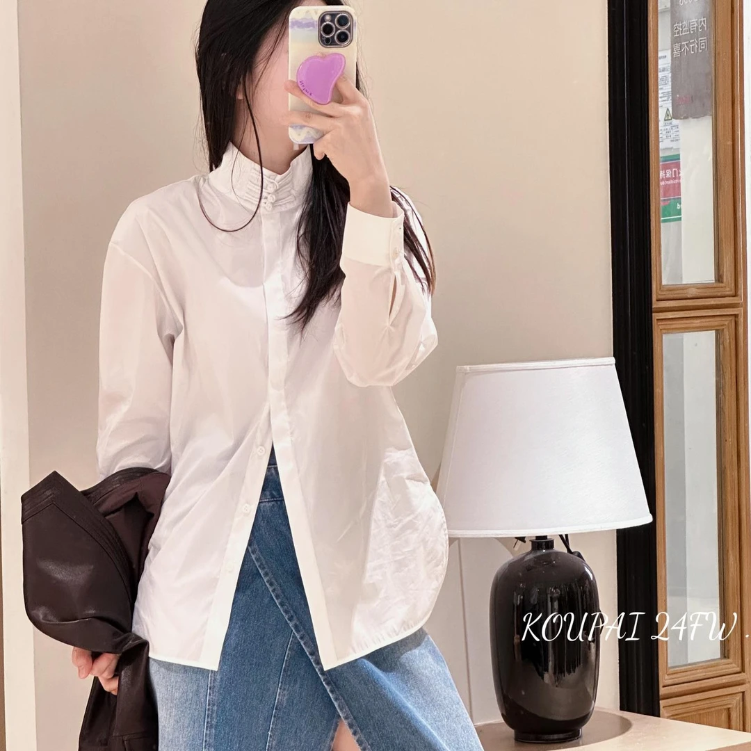 【黄心儿】新中式盘扣衬衫---k1811