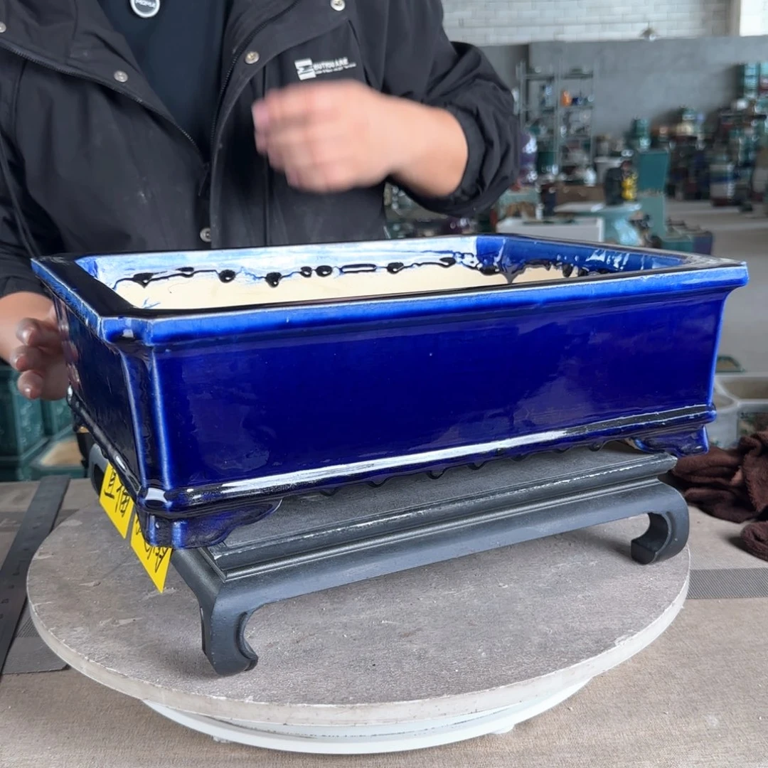 陶。一风堂石湾花盆 轻微外扩