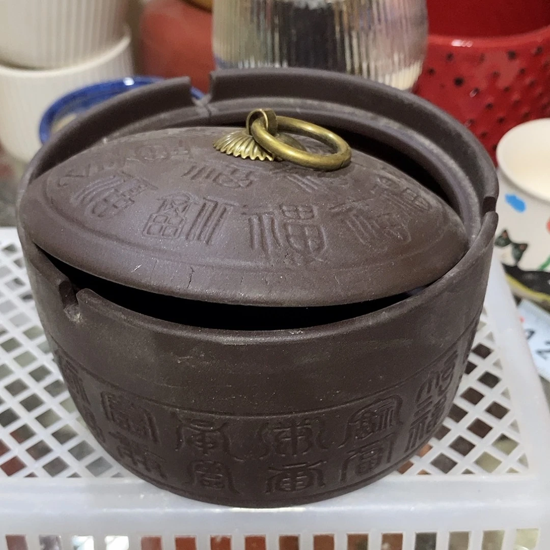 摆件水培陶盆无孔 瑕疵介意勿拍