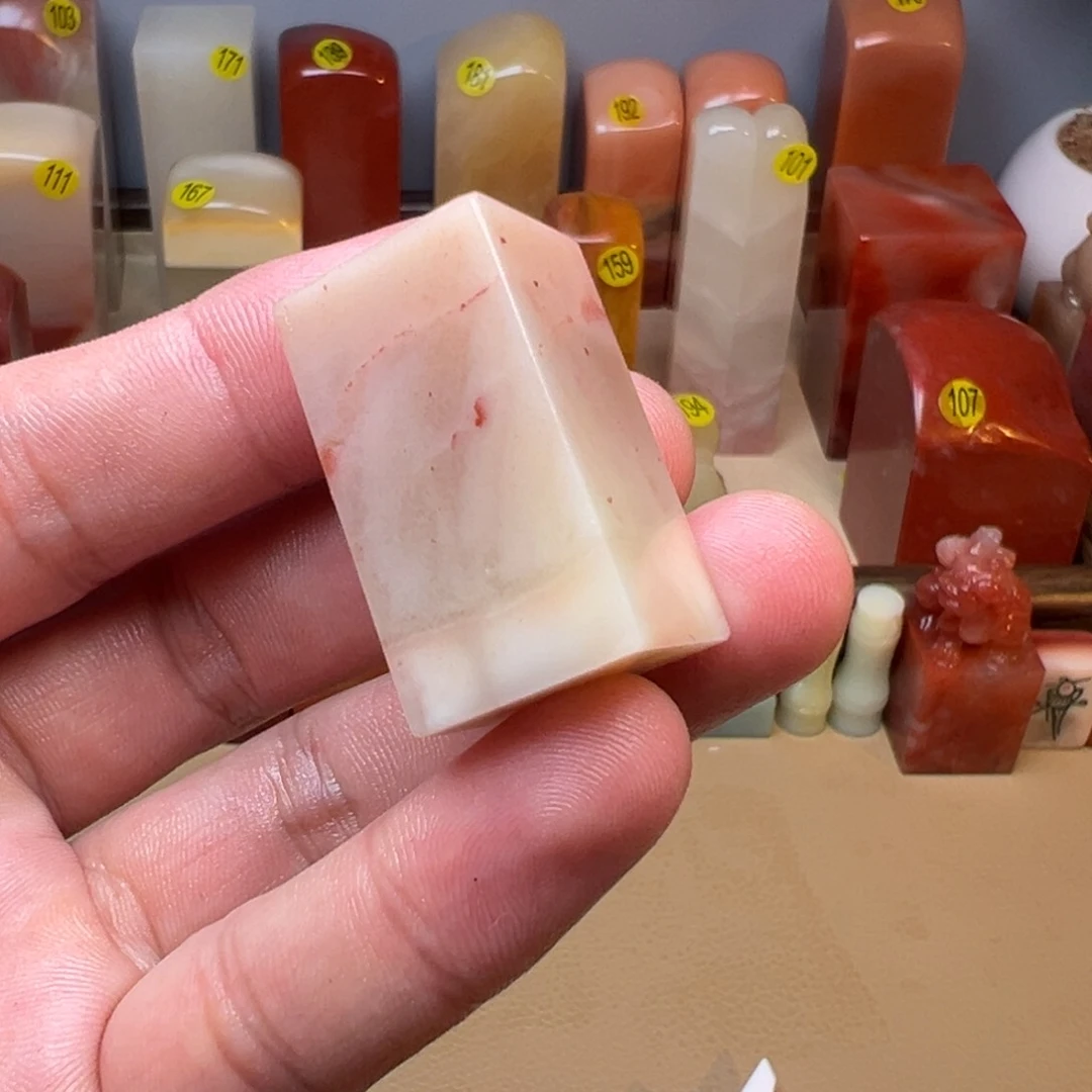 寿山石印石老挝素章18-18-33