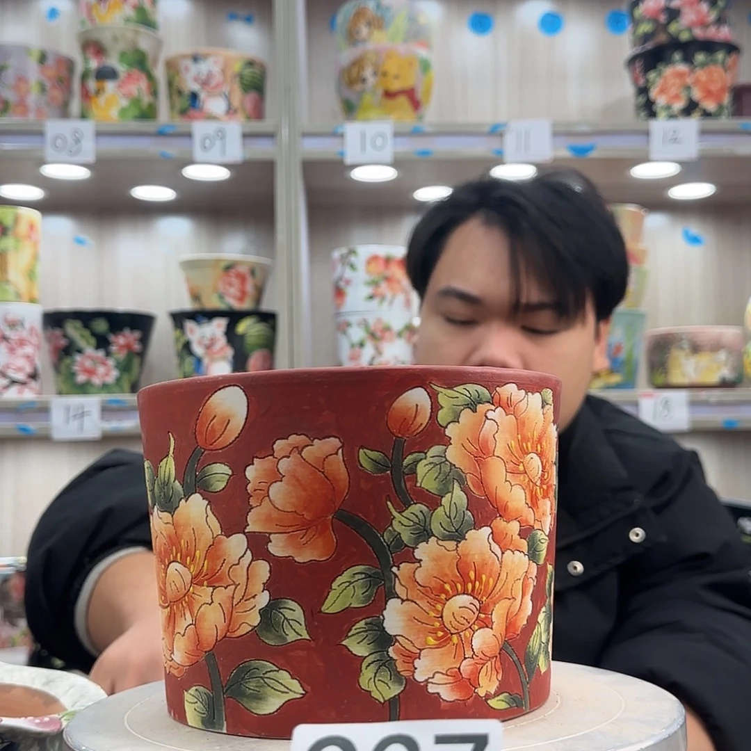 紫砂花盆瑕疵瑕疵937