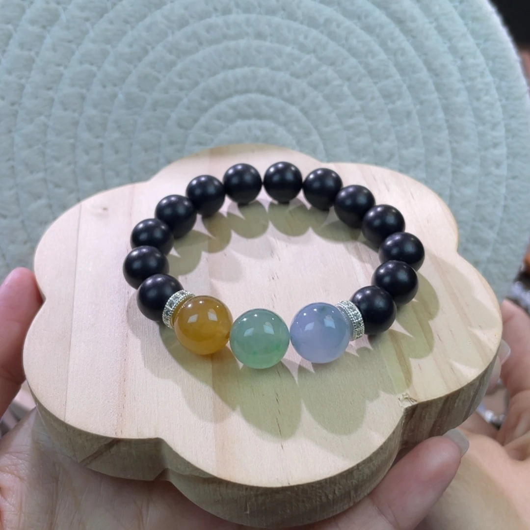 翡翠散珠天然缅a翡翠福禄寿