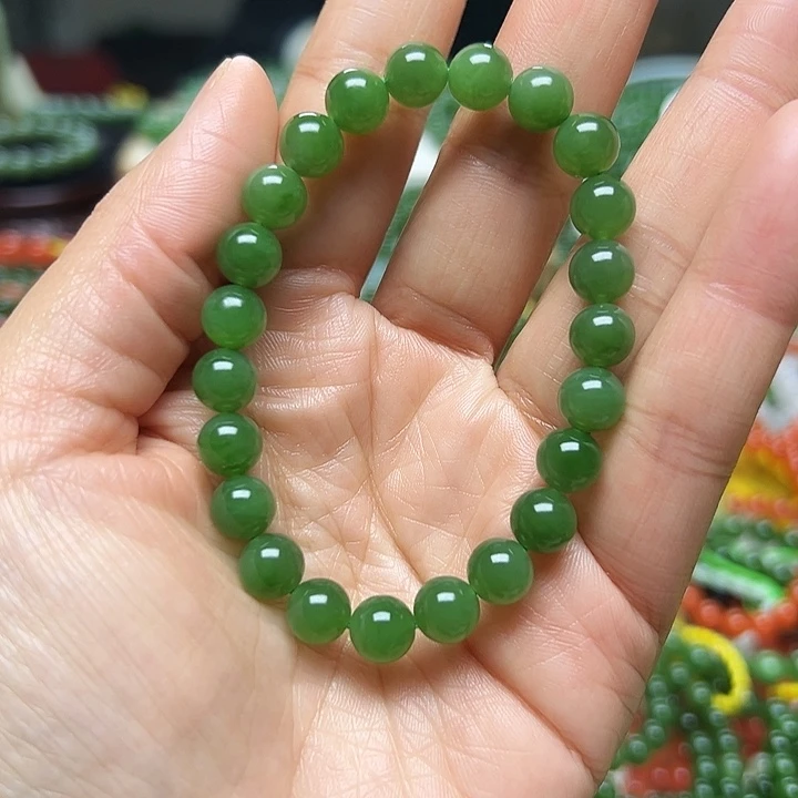 和田玉（碧玉）未镶嵌手链