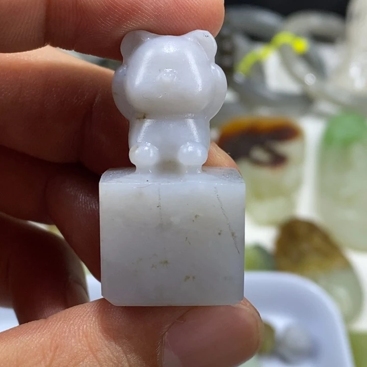 和田玉（糖玉）未镶嵌车挂