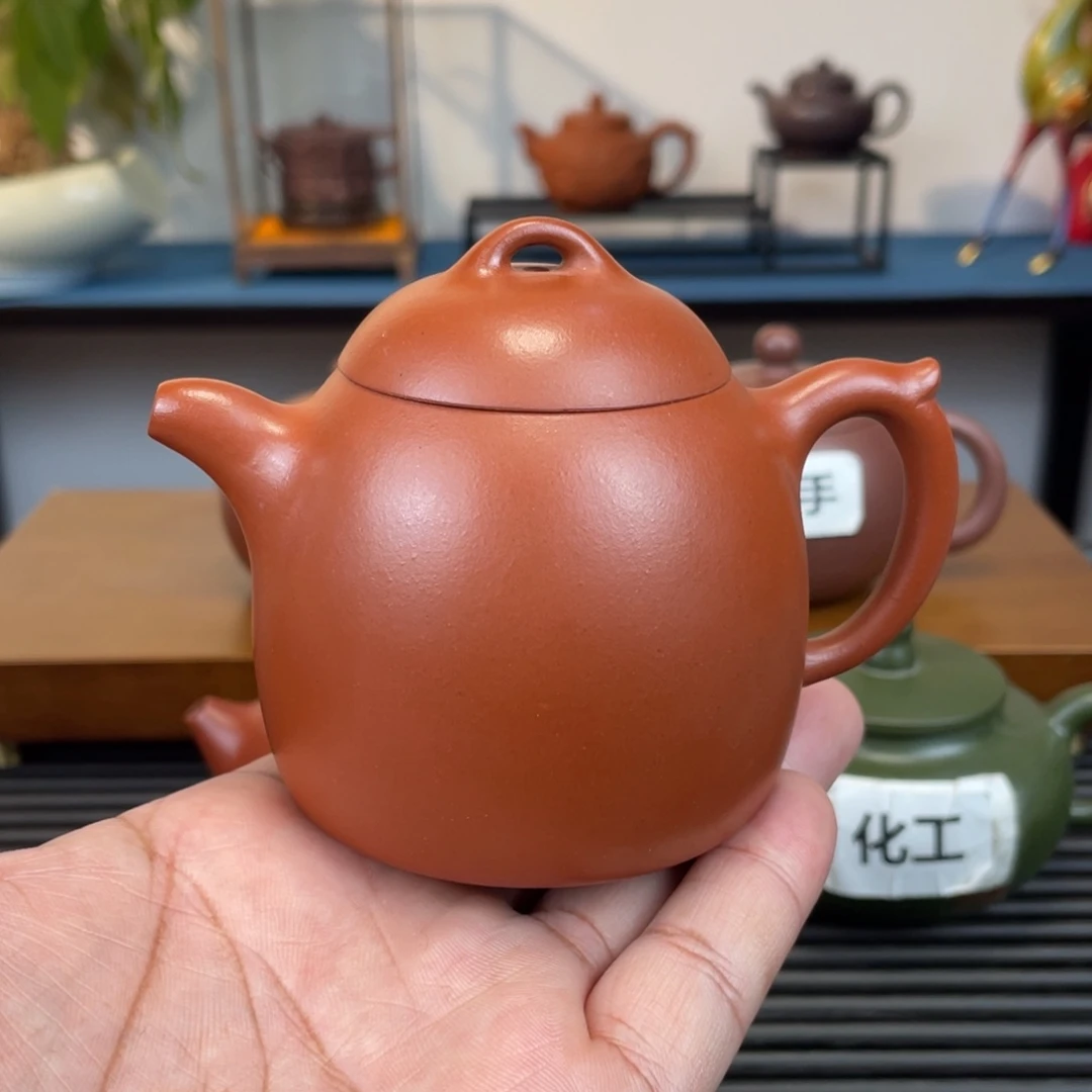 紫砂茶壶红泥秦权180cc