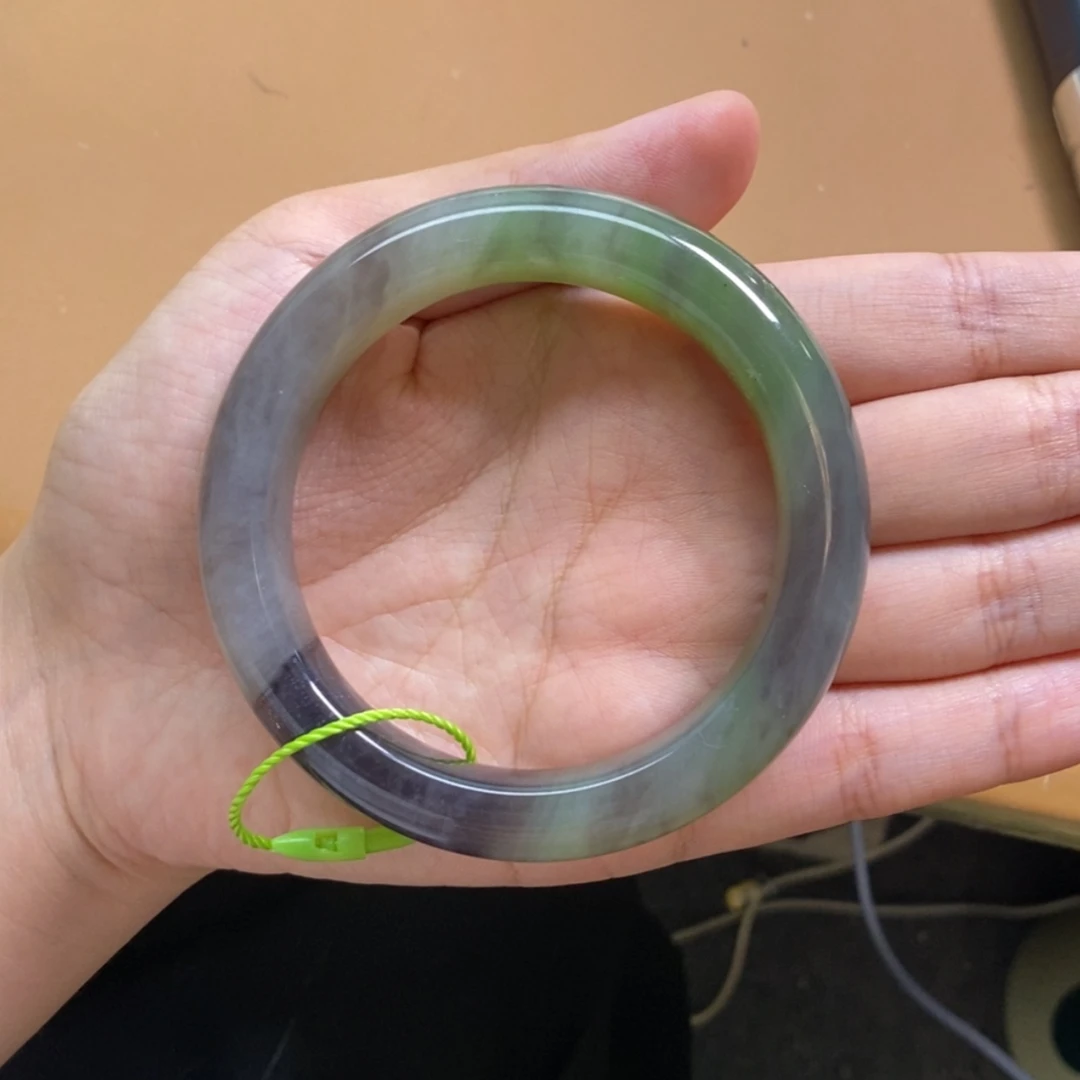 【闪购商品】和田玉（翠青玉）手镯未镶嵌5354精品放漏