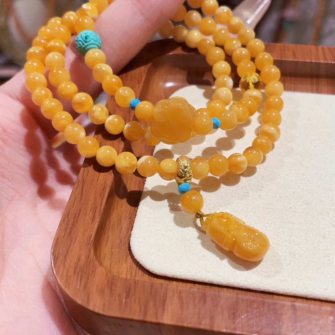 蜜蜡未镶嵌手链手串