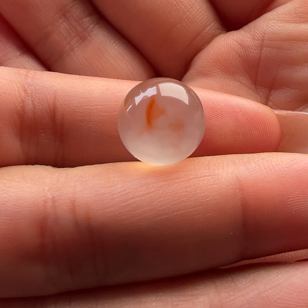 南红玛瑙圆珠13未镶嵌唉***手