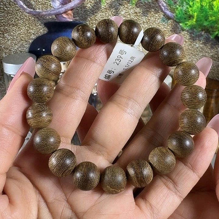 吕***发沉香手串纹莱老料