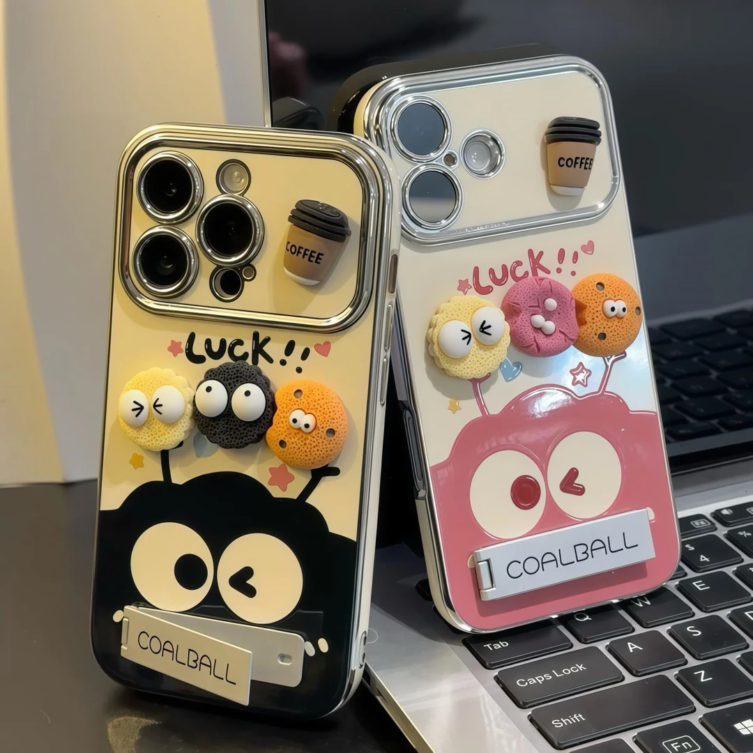 奥菲顿煤球咖啡支架适用iPhone1615视窗手机壳华为vivo小米14oppo