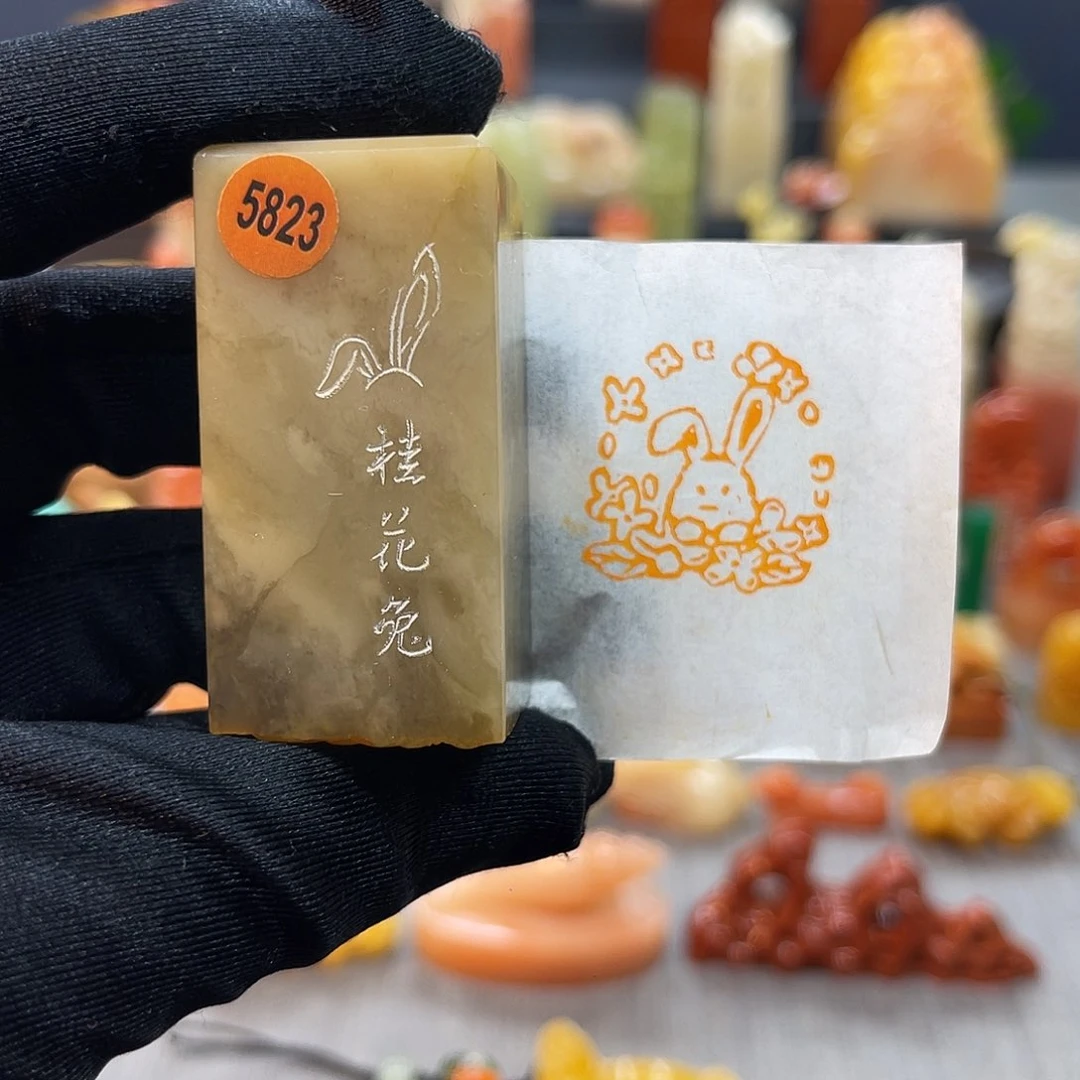 寿山石印石包邮包刻5823