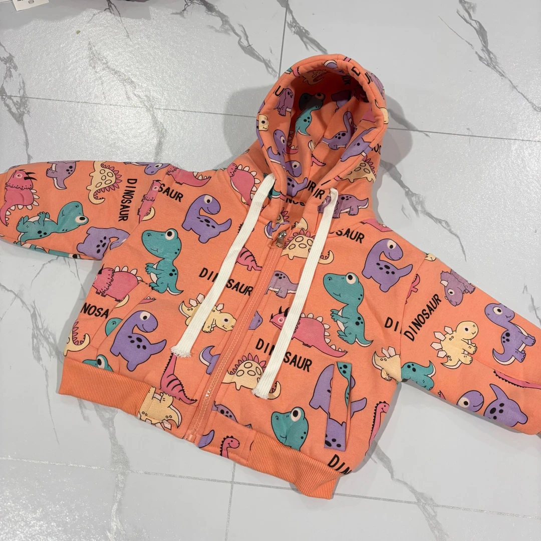 （1767）儿童时尚洋气满印连帽卫衣
