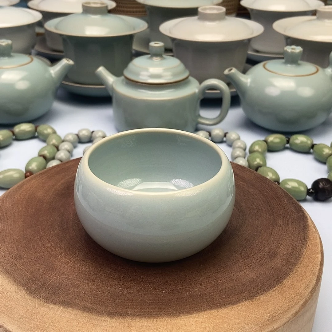 杯天青禅定杯原矿原釉原产地