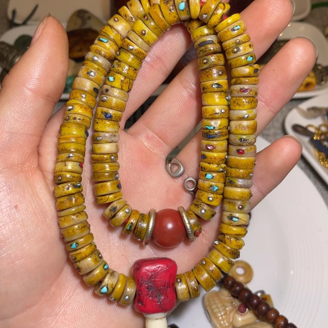 破***圆手串/手链鹿骨念珠