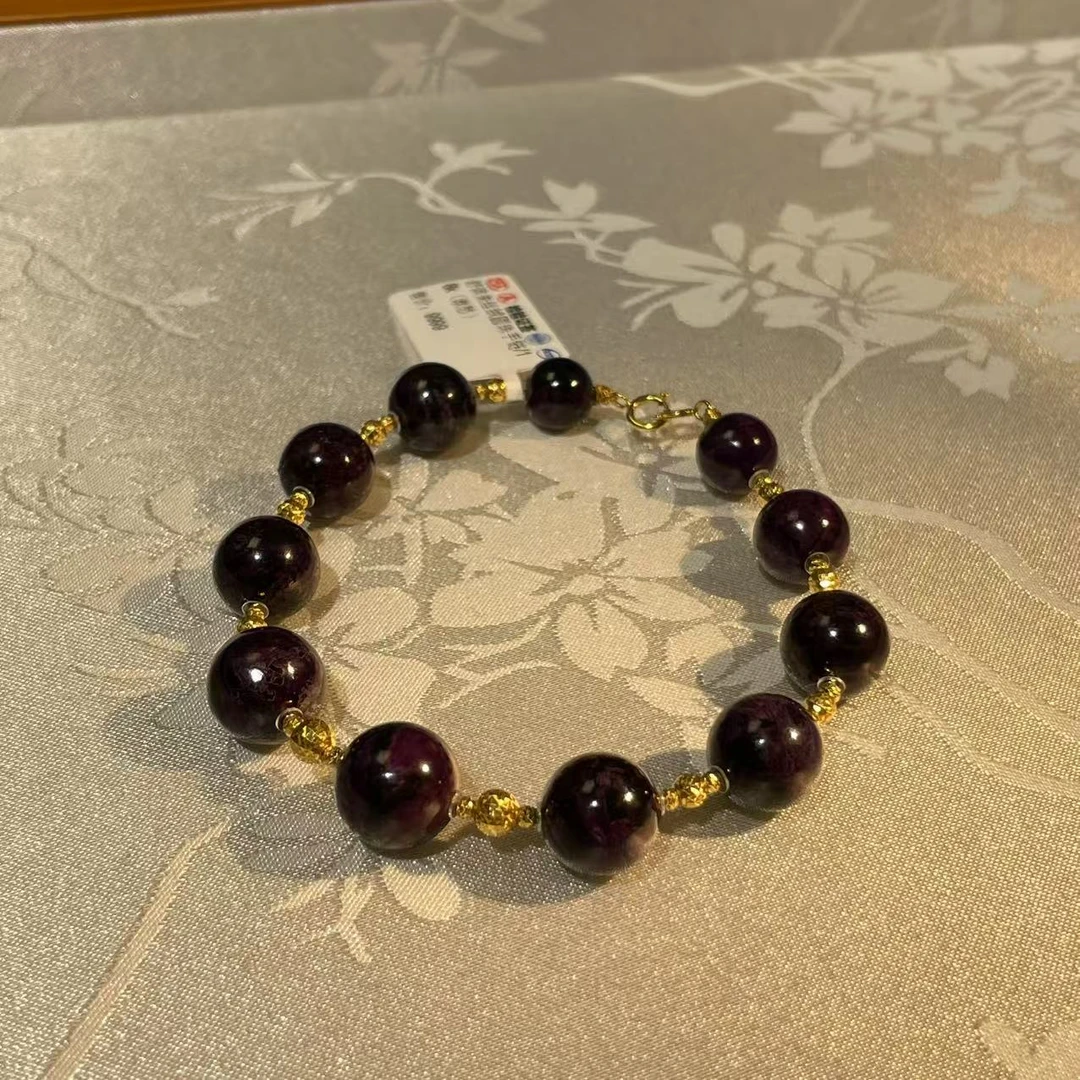 南非舒俱来丝绒圆珠手链/18k/AZB7621（漱愁）