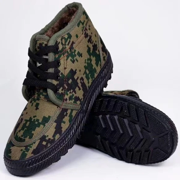 【米果妈】冬季加绒保暖高帮迷彩亲子鞋X2288