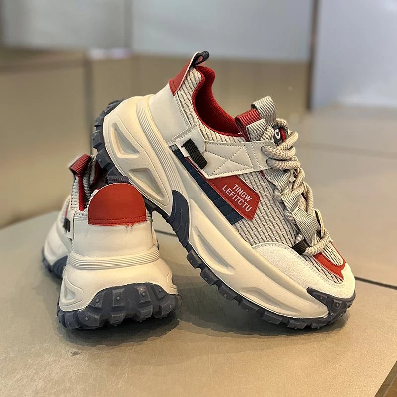 男鞋2025秋季新款时尚百搭轻便舒适简约爆款低帮老爹鞋休闲 运动