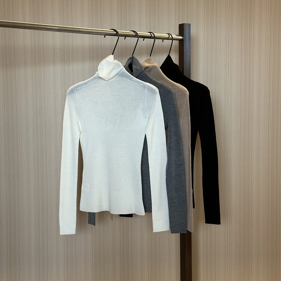 WMM无缝高领扬子纱百搭修身打底女士显瘦秋冬内搭打底毛针织衫