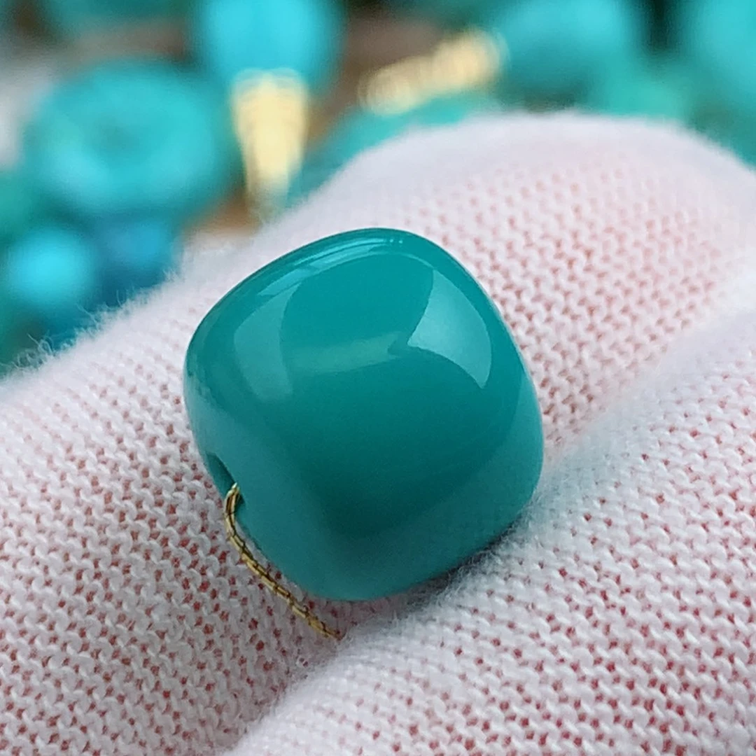 未镶嵌绿松石珠宝奇石11.5mm