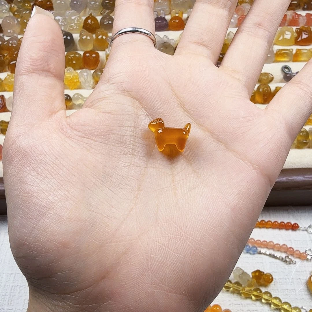 玛瑙/玉髓颈饰合金小*包