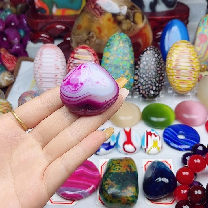 未镶嵌耳饰玛瑙/玉髓