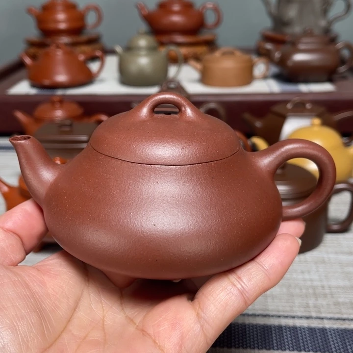茶壶紫砂全手工制作220cc