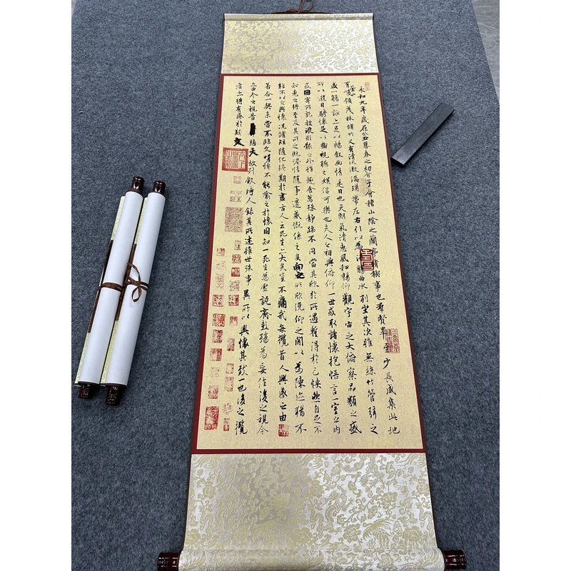 B01精装140*45《兰亭序》卷轴画