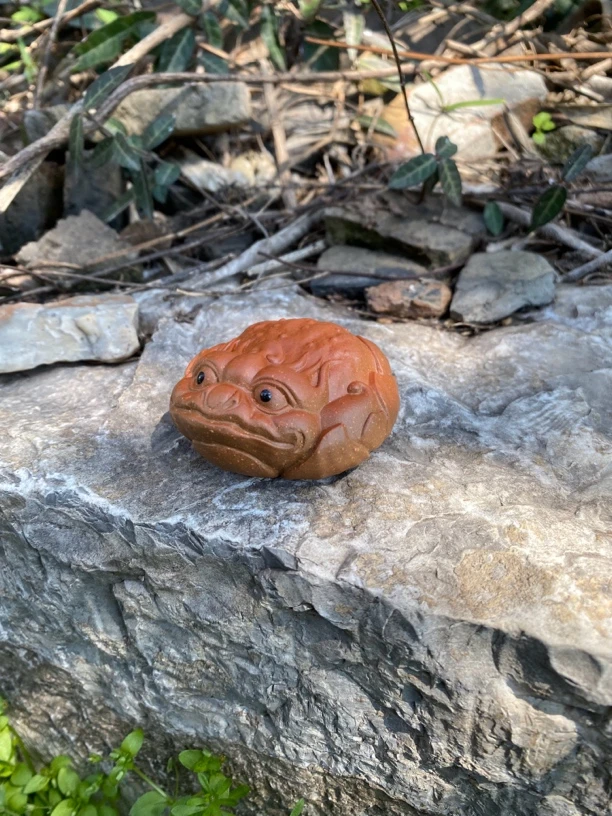 当代 紫砂茶宠，和气生财（蟾）