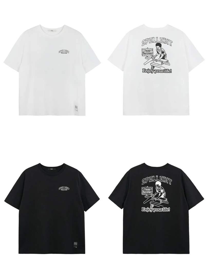 折扣 Spell正品无退换 小木匠宽松半袖