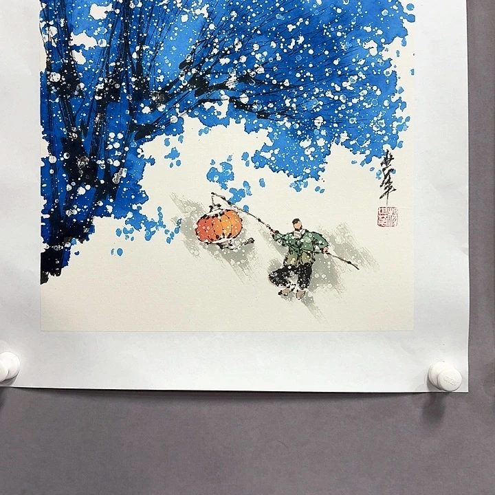 国画亲笔手绘放心去藏