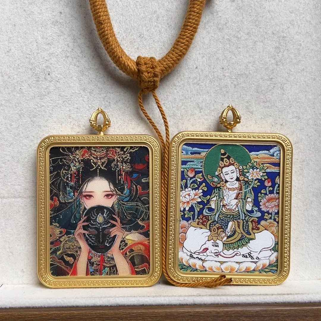 枫***吊坠双面扎基拉姆 普贤