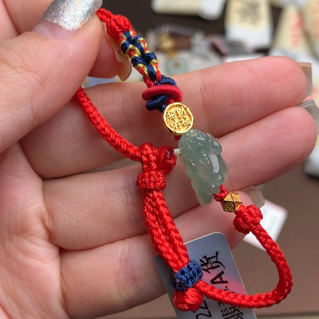 翡翠银S925镶嵌挂件一