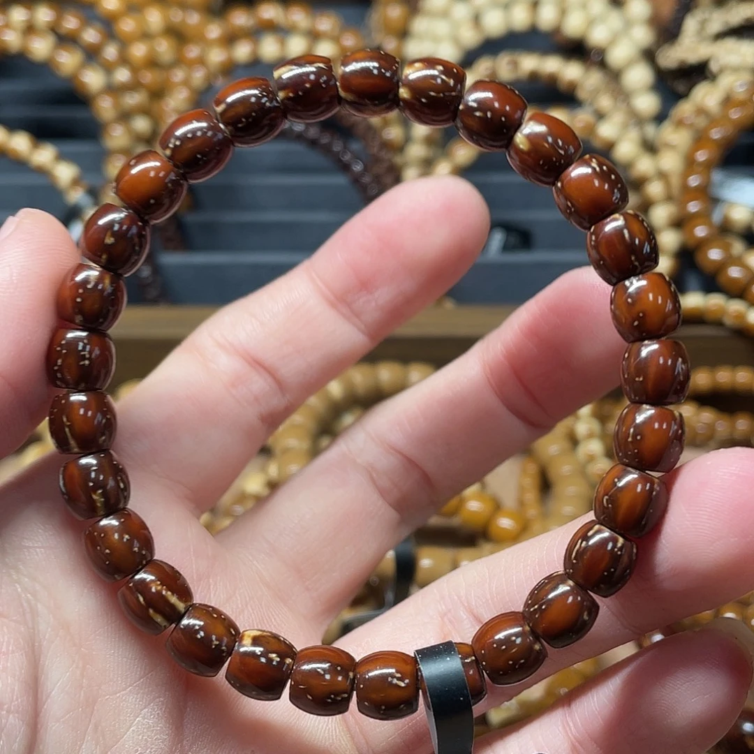 紫金鼠吊坠实心紫金鼠手串7.7直切