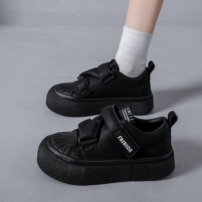 春夏皮面运动潮鞋休闲板鞋厚底鞋百搭学生鞋潮鞋YD-905