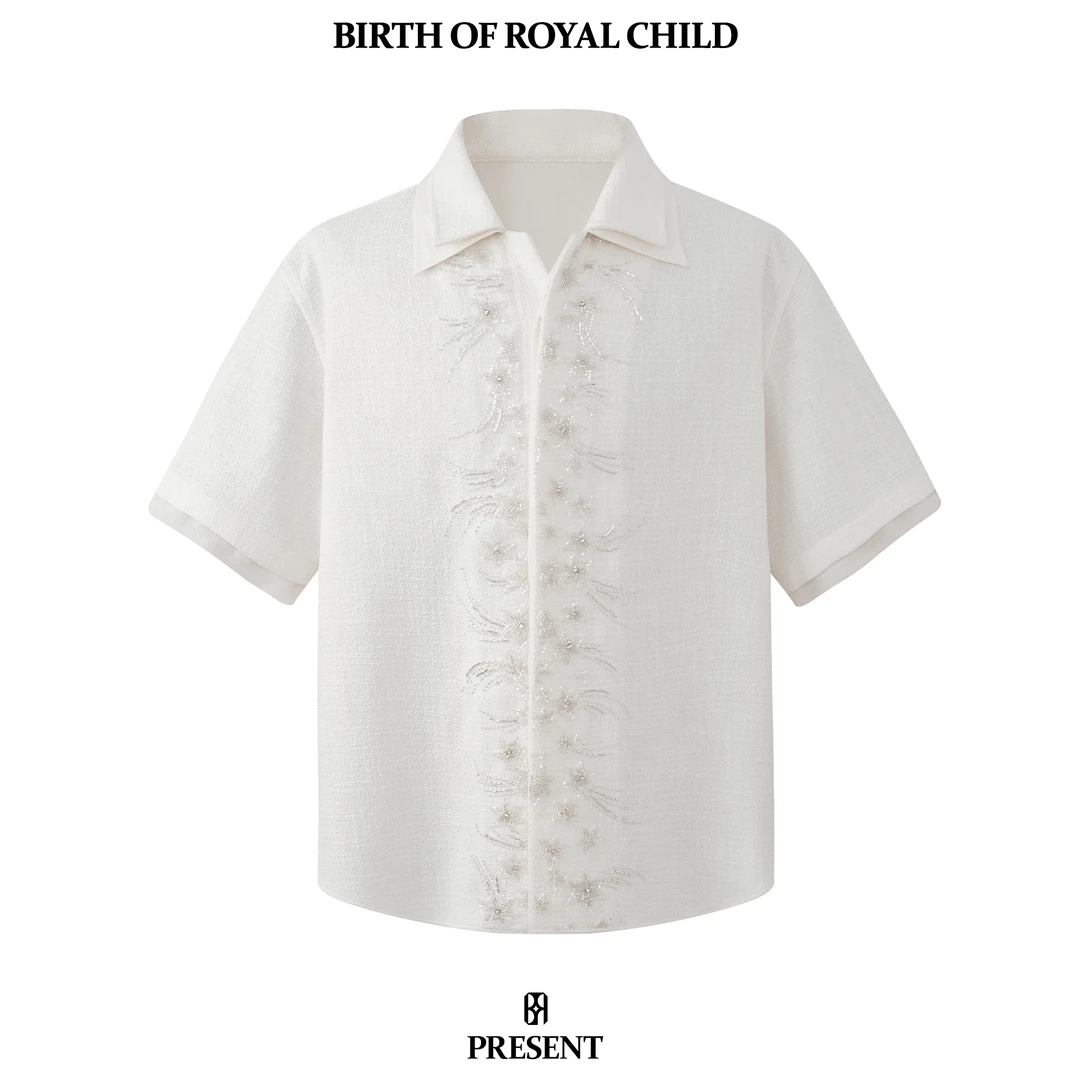 BIRTH OF ROYAL CHILDBORC 六芒星双层短袖衬衣衬衫