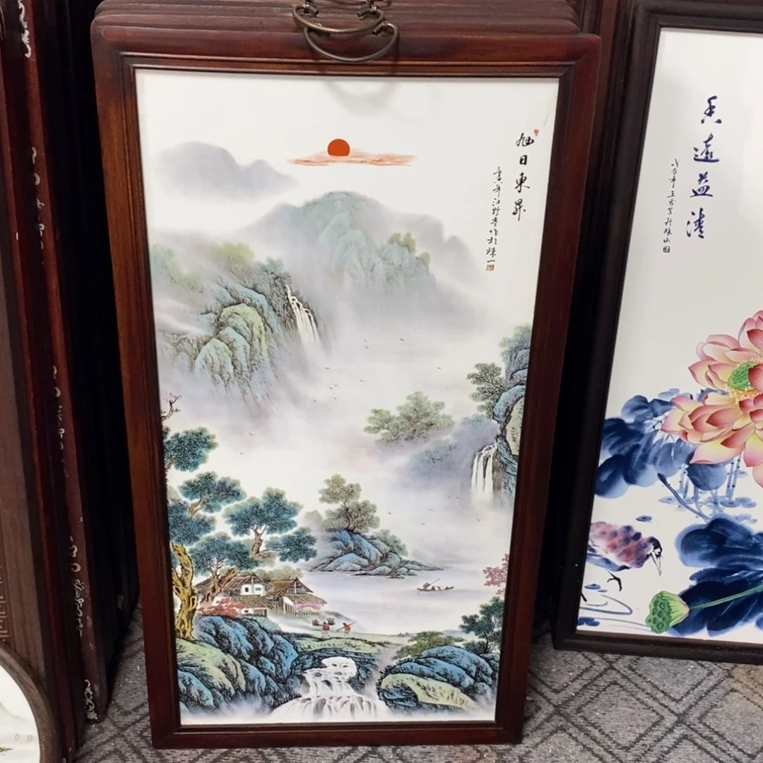 瓷86*46 景德镇瓷板画柴窑烧制