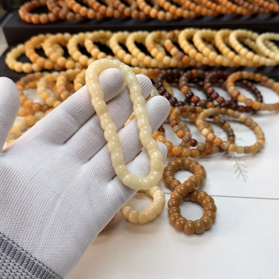 菩提根/象牙果手串卡9精工 小肠 5年