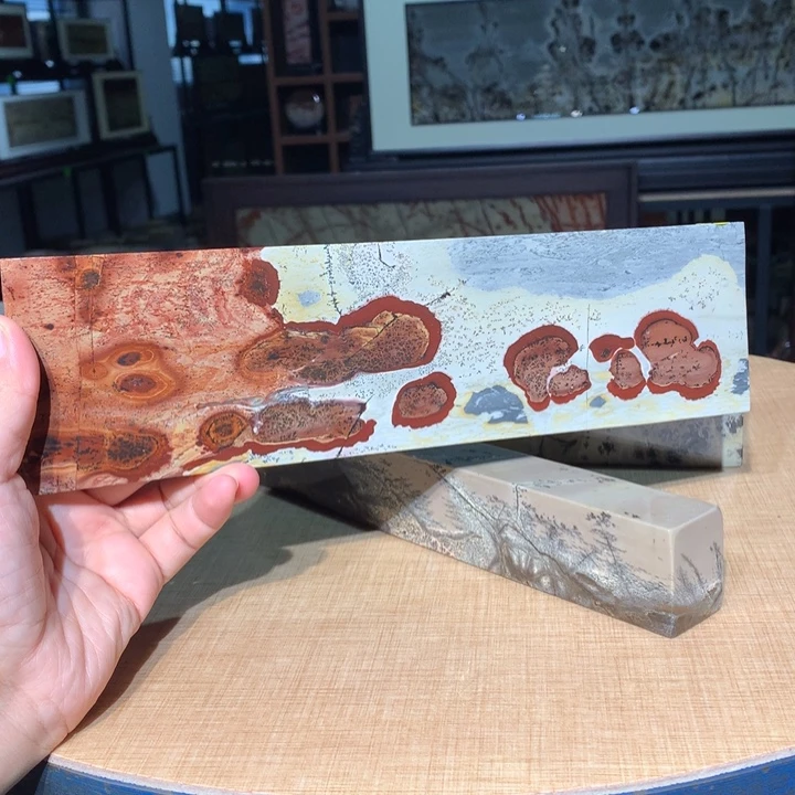 ，广西国画石摆件，收藏观赏