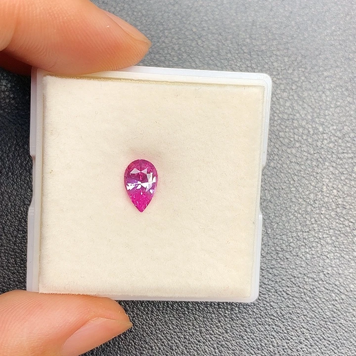 蓝宝石裸石无烧帕帕拉恰1.27克拉