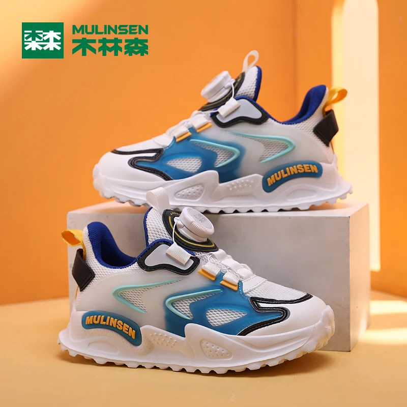木林森童鞋春季新款男童儿童网面鞋中大童透气网面休闲鞋子3005