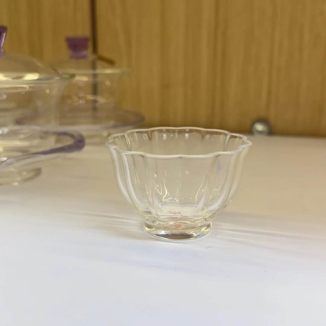 玻璃手工艺品禾器乐妍杯一对