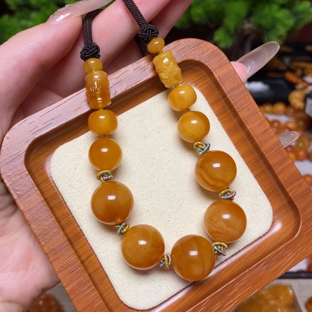 【闪购商品】蜜蜡颈饰未镶嵌项链